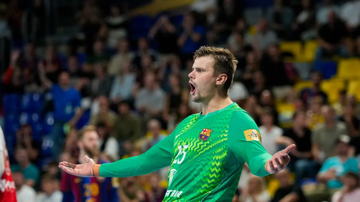 Sergey Hernández: "Sé lo que valgo" tras su llegada al Barcelona de balonmano. Imagen difundida por Mundo Deportivo.