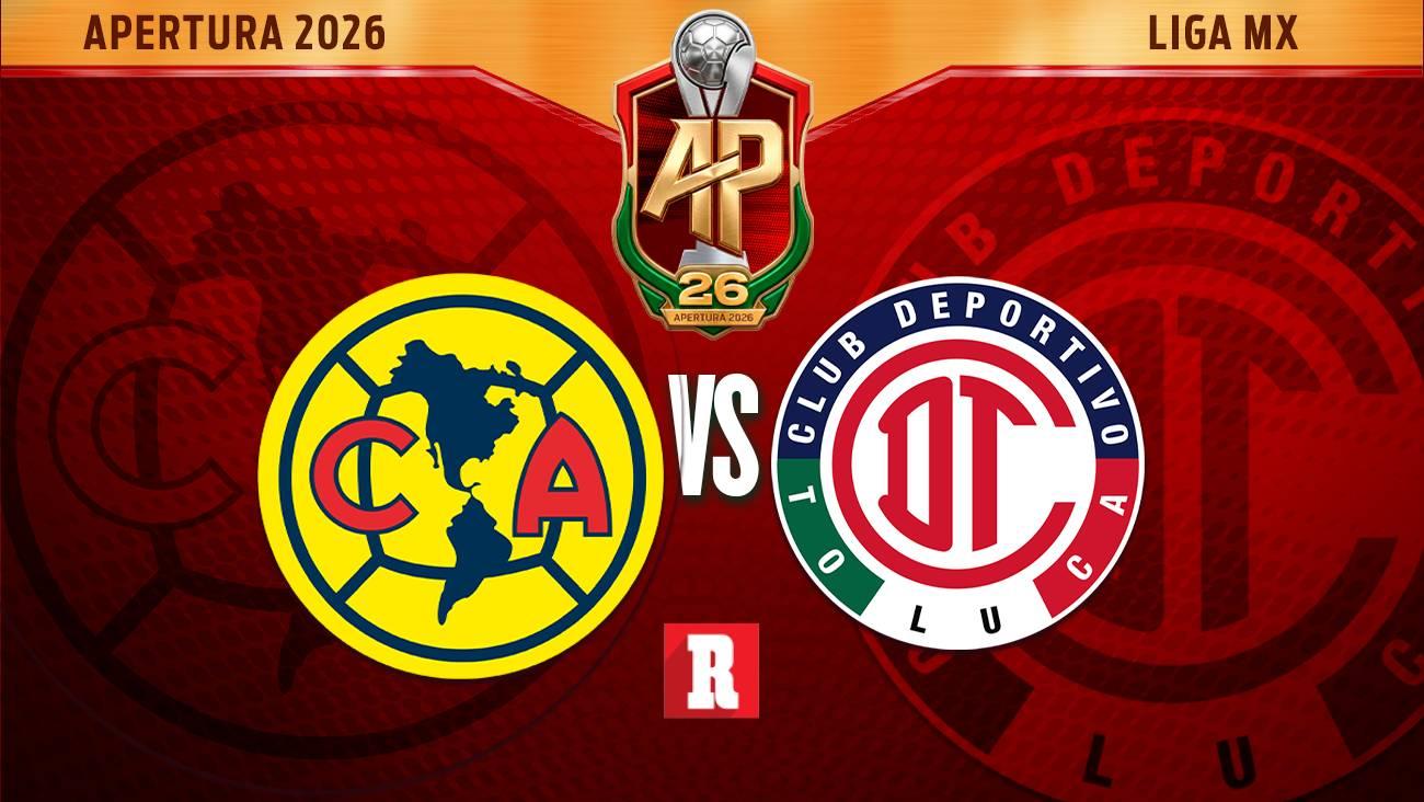 América expone el liderato de la Liga MX frente al Toluca en el Estadio Azteca