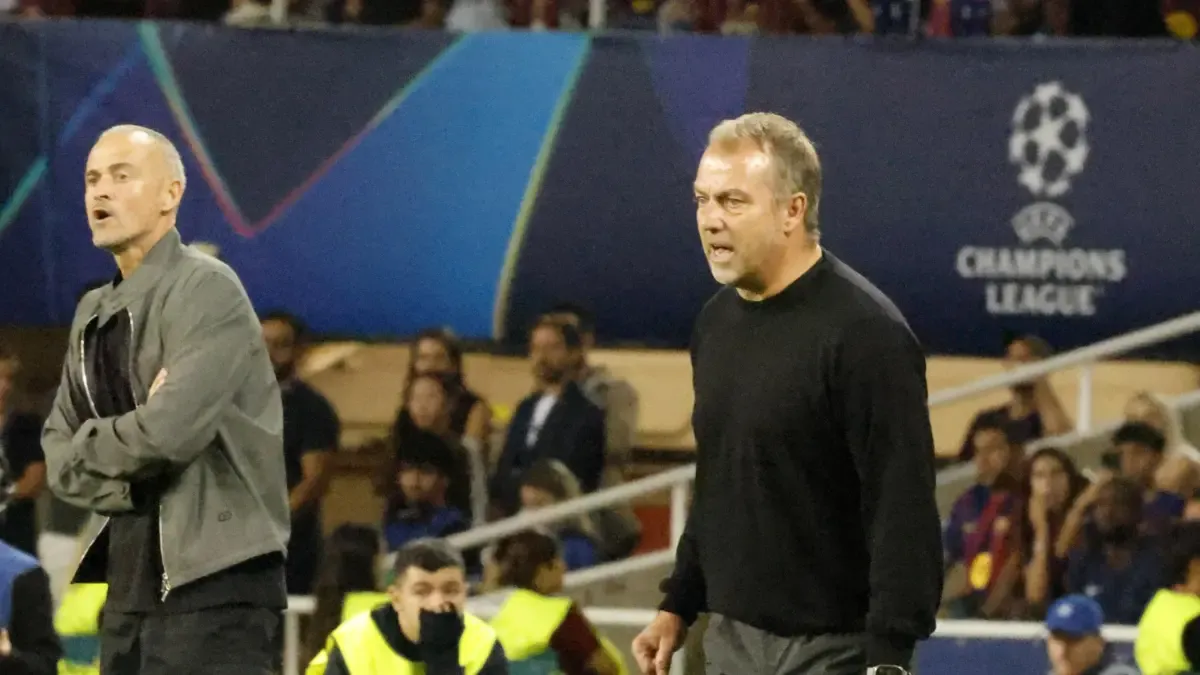 Luis Enrique y Hansi Flick contrastan visiones sobre la resistencia física y mental en Europa. Imagen difundida por Mundo Deportivo.
